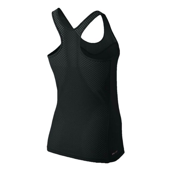 Nike Pro Hypercool Tank Top Size XS Black Mesh Base Layer Competition Racerback - Picture 4 of 12